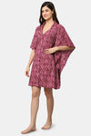 Shararat Cotton Full Length Nightdress - Dark Pink — thumbnail 3